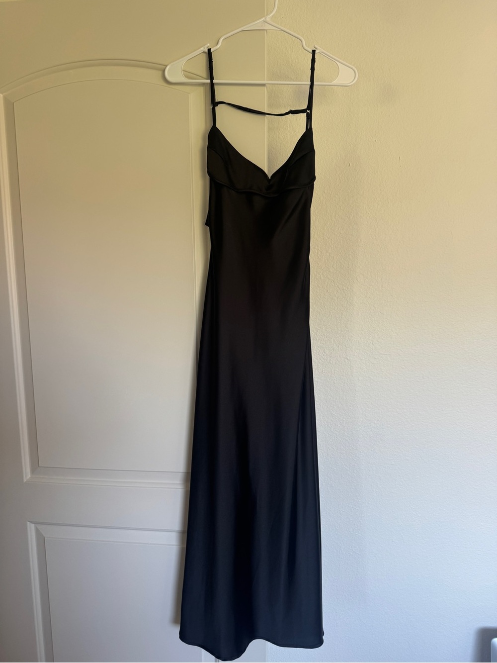 Zara Satin Effect Cut Out Dress